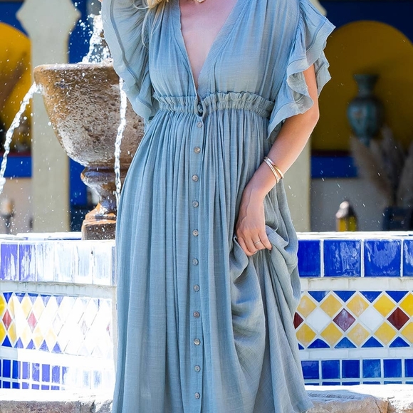 Ruffle Maxi Dress - Picture 3 of 4